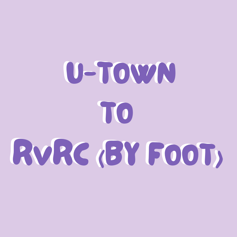 Utown to RV (By foot)