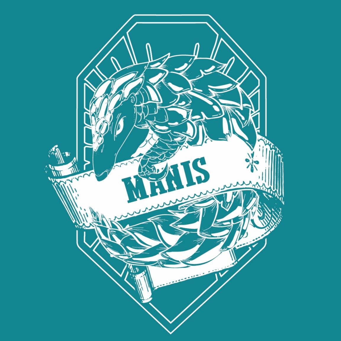 Our mascot is Manis javanica, the Sunda Pangolin, an unmistakable inhabitant of South-East Asia. Our mascot also carries its young, and likewise we Manis support each other in the time of need.